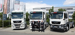 Harald Rohr (Regionalleiter), Marco Lingg (Depotleiter), Holger Dix (Betriebsleiter) Flottenmanagement: EURO-Leasing startet Vertriebsbüro Hirschberg